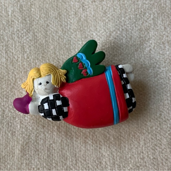 Vintage Figural Button Covers Lot of 6 Angels Celestial Themed Art To Wear Craft - Picture 4 of 11